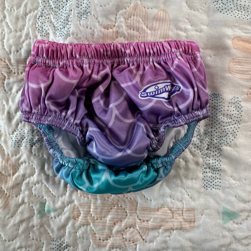 SwimWays Toddler Swim Diaper Reusable 24 Months Mermaid Swim Bottoms